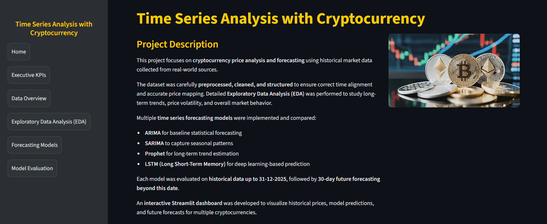 Time Analysis with CryptoCurrency